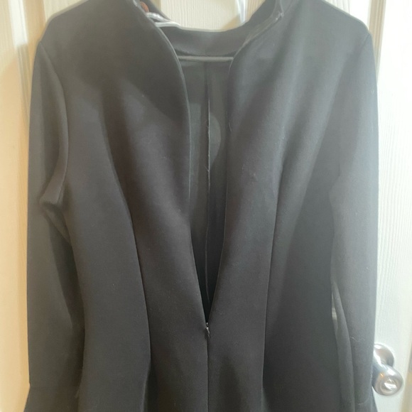 NWT Ofefan Black Long Sleeve Bodycon Dress | Bell Sleeves & Mock Neck - Picture 4 of 9